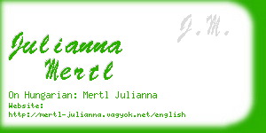 julianna mertl business card